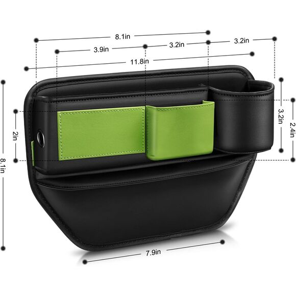 Car Seat Gap Filler Organizer with Cup Holder Universal - Picture 4 of 9